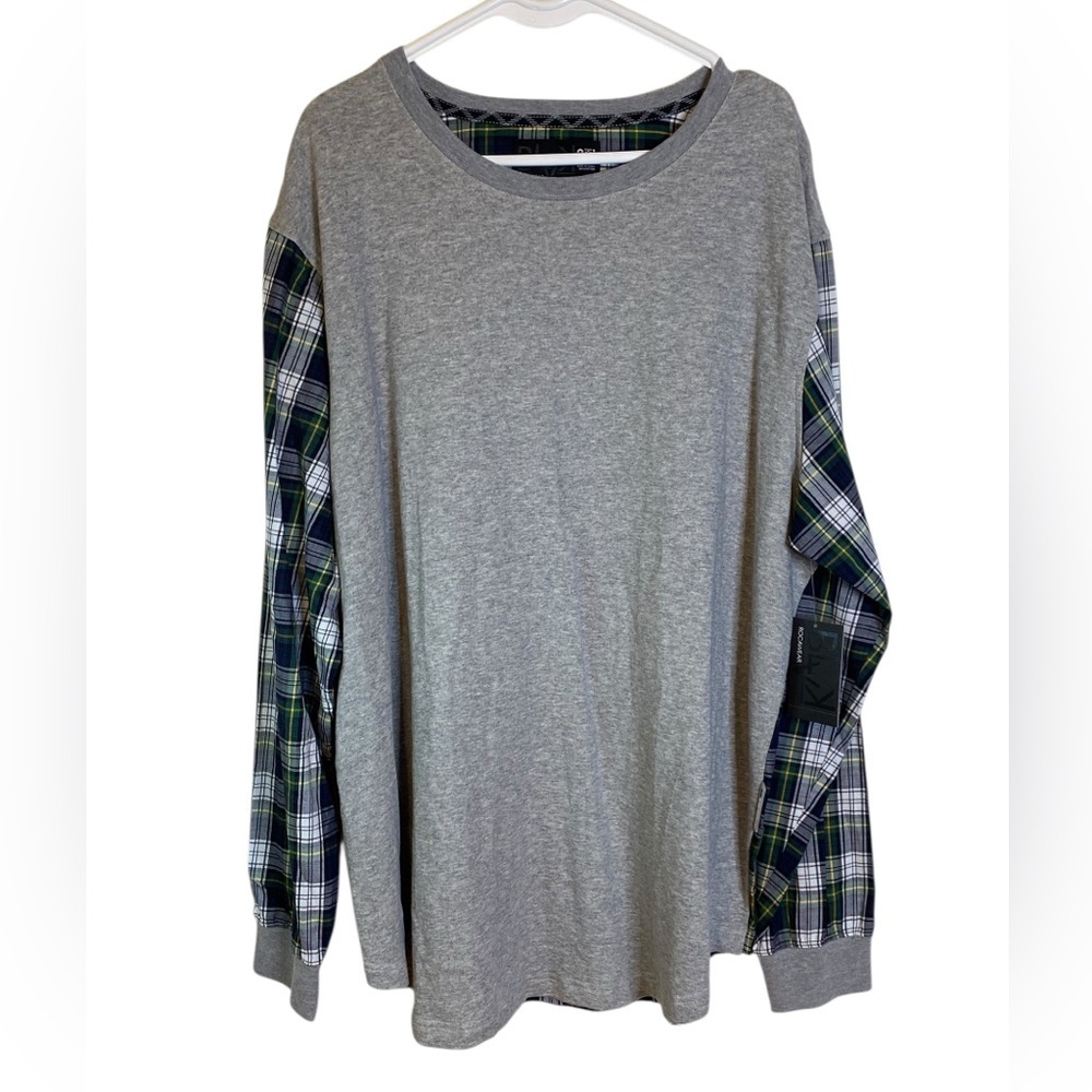 RocaWear Blak Vintage Plaid Longsleeve Shirt Men’s Size 2XL NWT